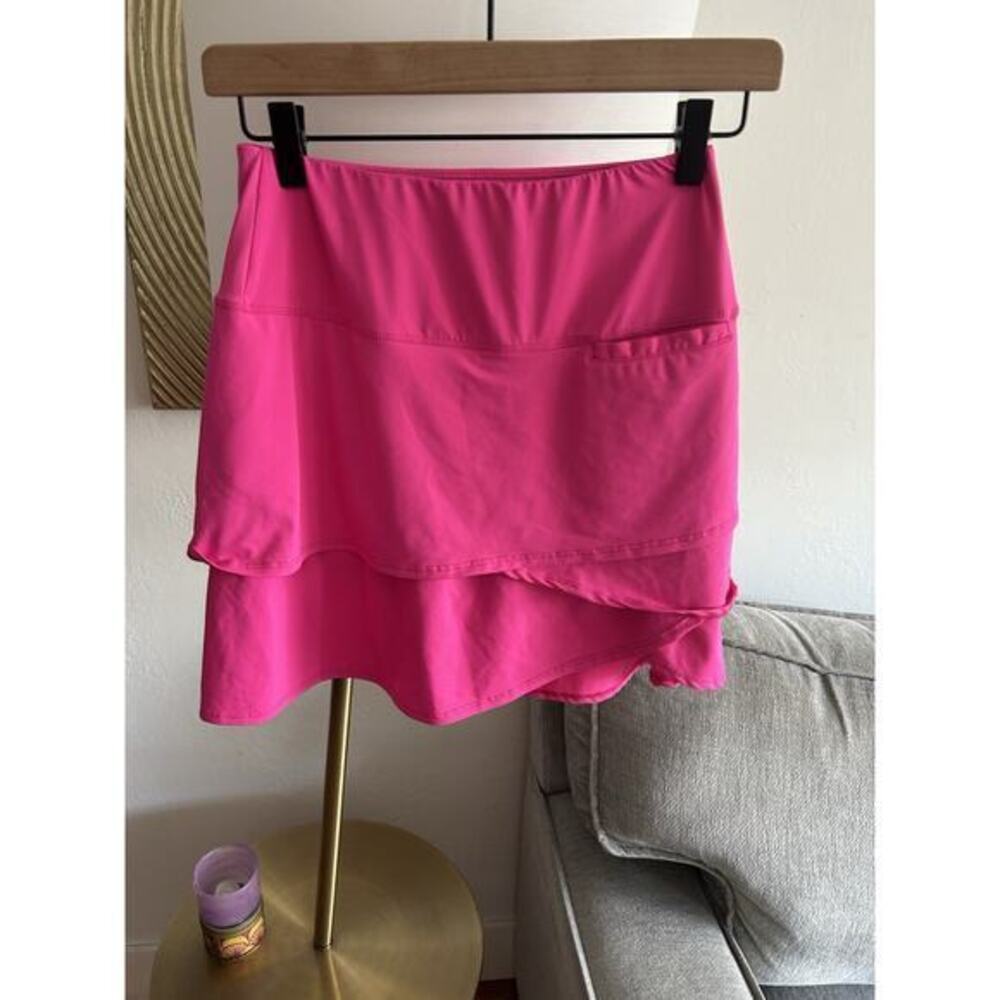Scales Pink Ruffles Skort Pickleball Tennis Golf